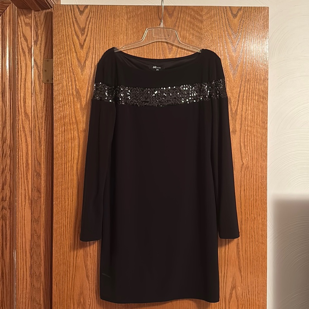Black dress with top sequin size 14/14